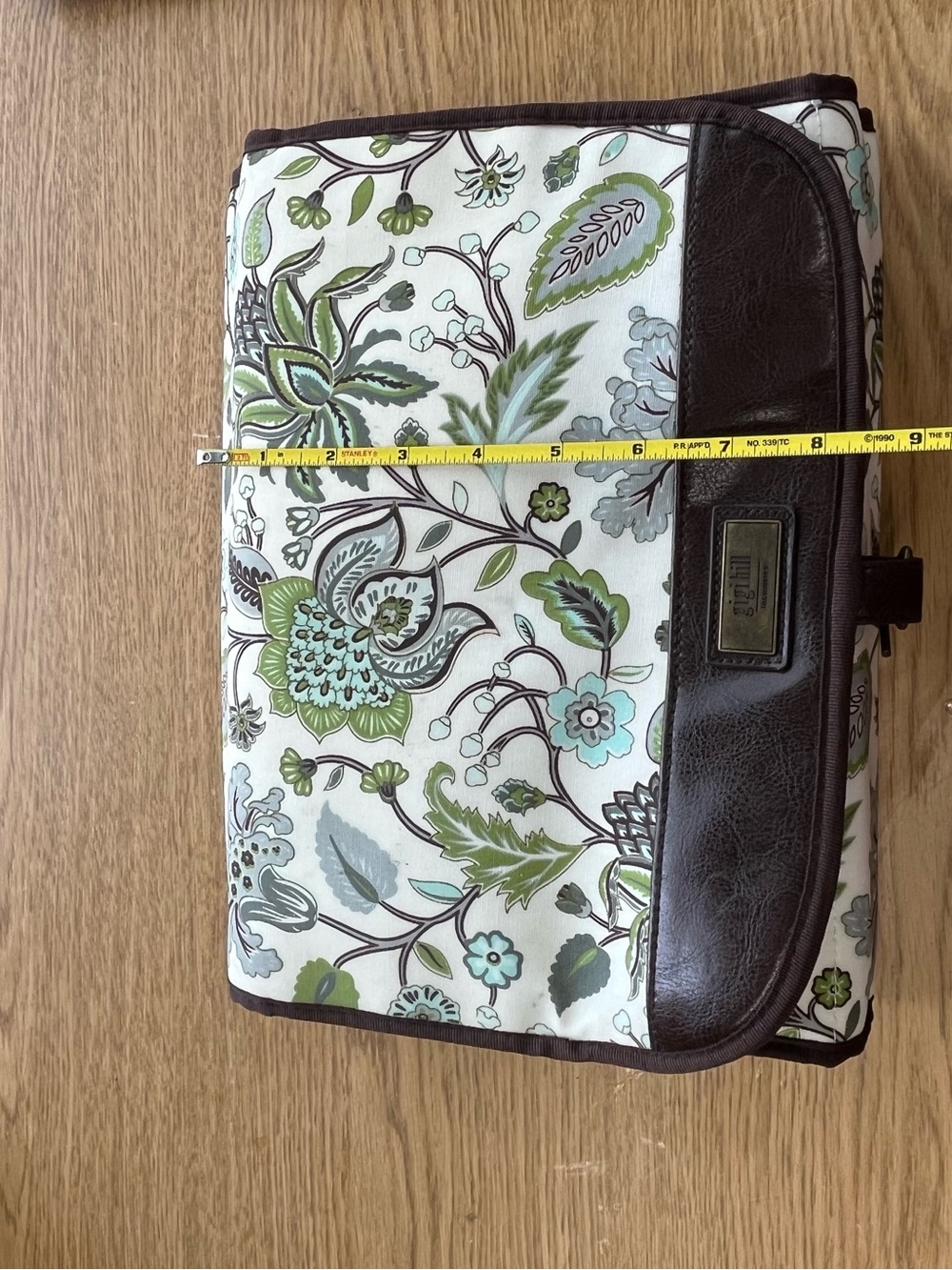 Gigi Hill Hanging Travel Organizer - Aqua Floral - Picture 9 of 9